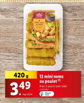 VITASIA 12 mini nems au poulet