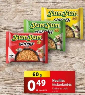Yum Yum Nouilles instantanées