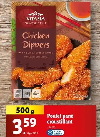 Vitasia Poulet pané croustillant