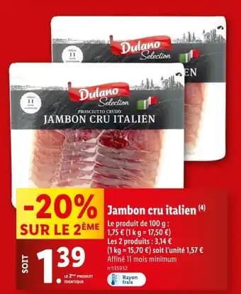 Promotion Exclusives de 5
Jambon cru : Découvrez l'Offre incontournable