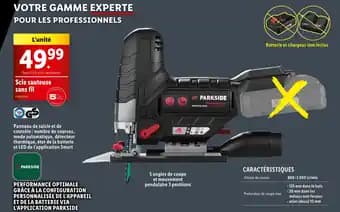 PARKSIDE Scie sauteuse sans fil