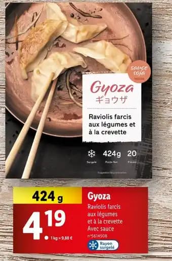 Promotion Exclusives de 6
Gyoza : Découvrez l'Offre incontournable