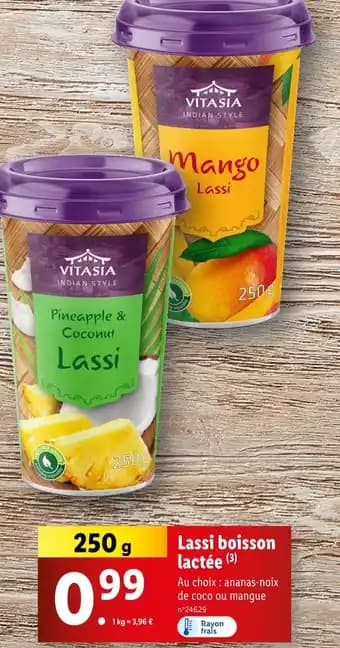 VITASIA Lassi boisson lactée