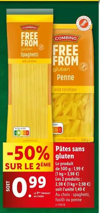 Promotion Exclusives de Pâtes sans gluten : Découvrez l'Offre incontournable