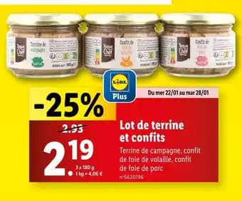 Promotion Exclusives de 6
Confits : Découvrez l'Offre incontournable