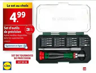 PARKSIDE Set d'outils de précision