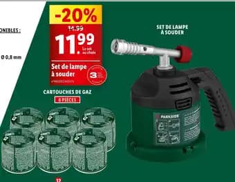 PARKSIDE Set de lampe à souder