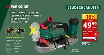 PARKSIDE Scie à ruban sans fil