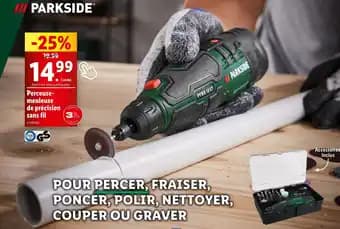 Parkside Perceuse-meuleuse de précision sans fil
