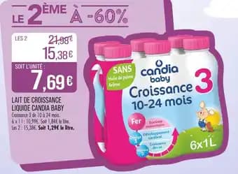 CANDIA BABY Lait de Croissance Liquide