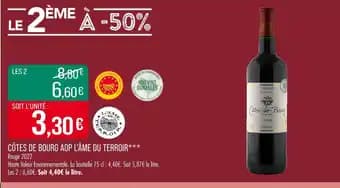 L'ÂME DU TERROIR Côtes de bourg aop