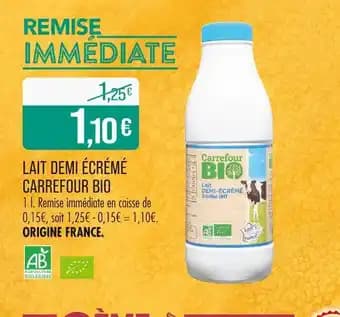 Promotion Exclusives de 22
Lait demi-écrémé : Découvrez l'Offre incontournable