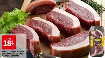 MAISTRES OCCITANS Côtelettes de magret de canard du Sud-Ouest