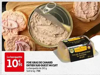 MAISTRES OCCITANS Foie gras de canard entier sud ouest mi cuit