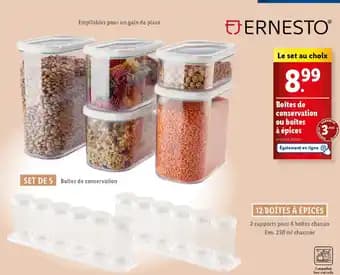 Promotion Exclusives de 4
Boites de conservation : Découvrez l'Offre incontournable