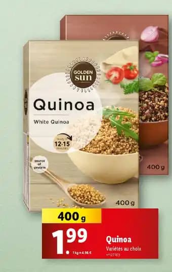 Promotion Exclusives de 2
Quinoa : Découvrez l'Offre incontournable