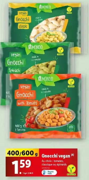 Promotion Exclusives de 7
Gnocchi : Découvrez l'Offre incontournable
