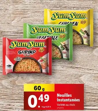 Promotion Exclusives de 26
Nouilles instantanées : Découvrez l'Offre incontournable