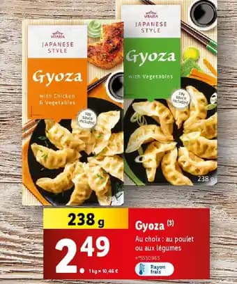 Promotion Exclusives de 9
Gyoza : Découvrez l'Offre incontournable