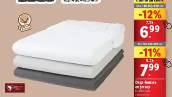 LIVARNO HOME Drap-housse en jersey