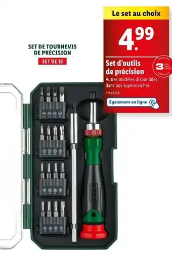 PARKSIDE Set d'outils de précision