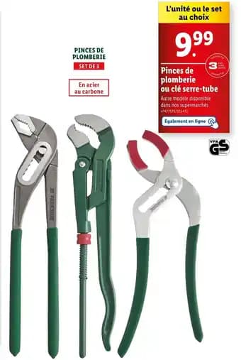 PARKSIDE Pinces de plomberie ou clé serre-tube