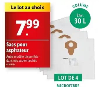 Promotion Exclusives de 3
Sacs aspirateur : Découvrez l'Offre incontournable