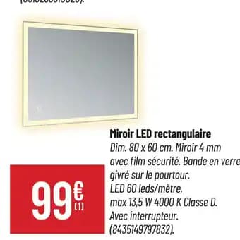 Promotion Exclusives de Miroir rectangulaire : Découvrez l'Offre incontournable