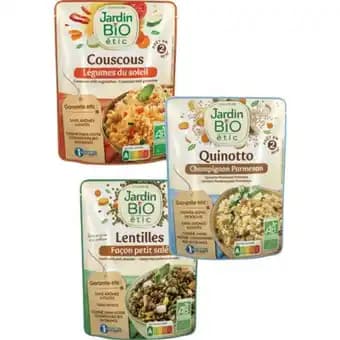 JARDIN BIO ÉTIC SUR TOUS LES PLATS CUISINÉS DOYPACKS