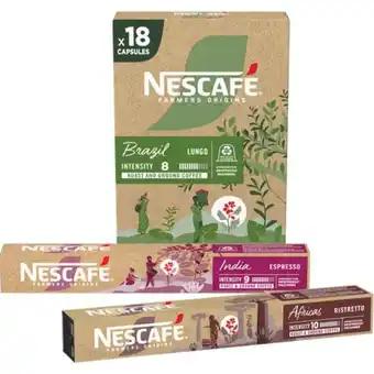 NESCAFÉ FARMERS ORIGINS SUR TOUTES LES CAPSULES X10 ET X18