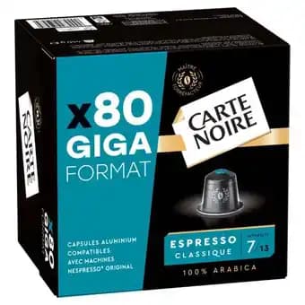 CARTE NOIRE Capsules de café Giga Format