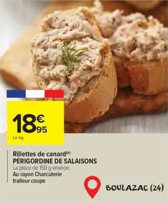 Rillettes de canard perigordine de salaisons 150 g