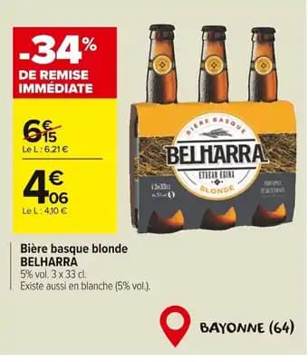 BELHARRA Bière basque blonde