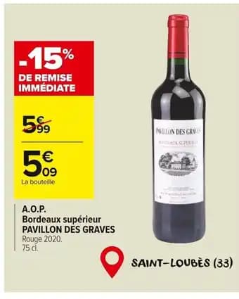 Promotion Exclusives de 7
A.o.p. bordeaux : Découvrez l'Offre incontournable