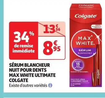 Promotion Exclusives de 1
Colgate max white : Découvrez l'Offre incontournable