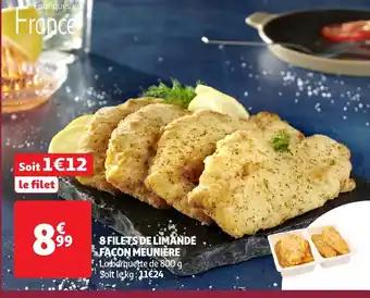 8 filets de limande facon meuniere 800 g