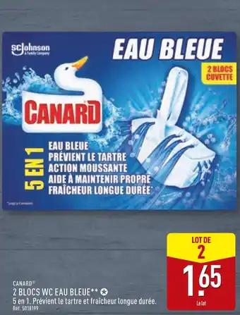 CANARD 2 Blocs WC Eau Bleue