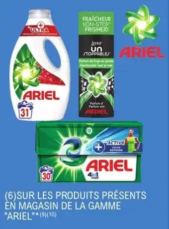 ARIEL 34% avec la carte Ticket e.leclerc Sur les produits présents en magasin de la gamme Ariel