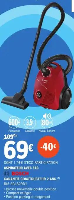 Promotion Exclusives de 23
Aspirateur avec sac : Découvrez l'Offre incontournable