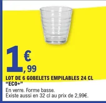 Promotion Exclusives de 8
Gobelets : Découvrez l'Offre incontournable