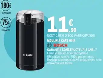 BOSCH Moulin à café noir