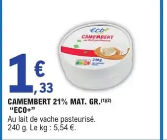 Promotion Exclusives de 14
Camembert : Découvrez l'Offre incontournable