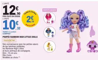 Promotion Exclusives de 3
Poupée rainbow high : Découvrez l'Offre incontournable