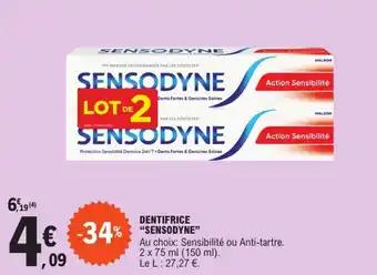 Promotion Exclusives de 9
Sensodyne : Découvrez l'Offre incontournable