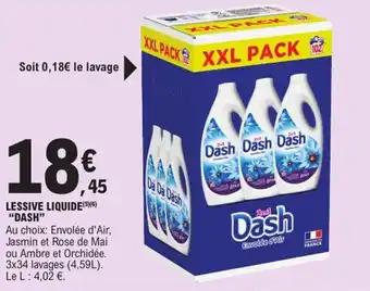 "DASH" Lessive liquide 4.59 L