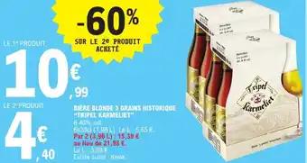 "TRIPEL KARMELIET" Bière blonde 3 grains historique 1.98 L