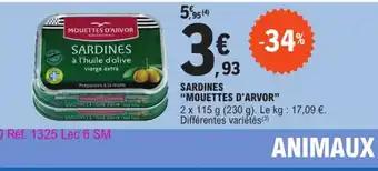 "MOUETTES D'ARVOR" Sardines