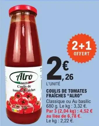 Promotion Exclusives de 1
Coulis : Découvrez l'Offre incontournable