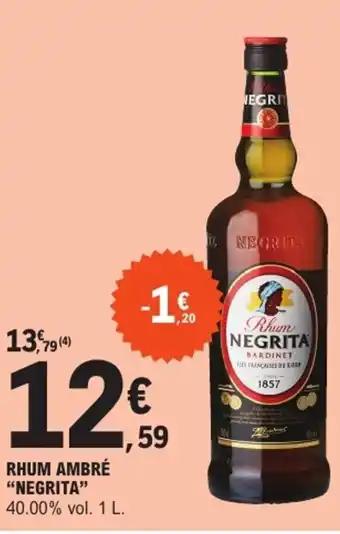 NEGRITA Rhum ambré 1 l