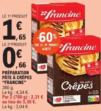 "FRANCINE" Préparation pâte à crêpes 380 fg